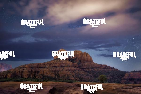 Cathedral Rock with Moonlight in Sedona