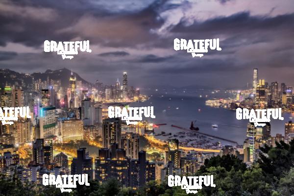 Hong Kong Harbor After Dark