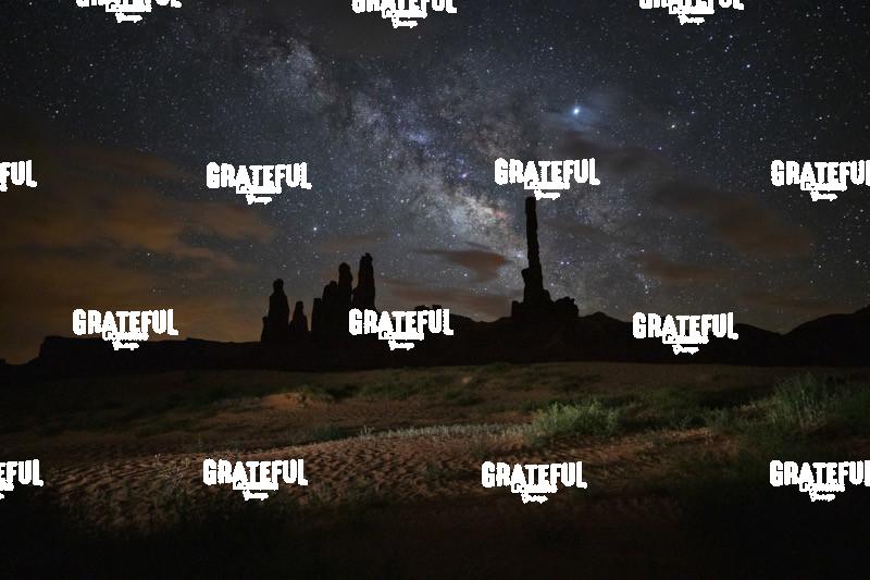 The Milky Way over Totem Pole in Monument Valley, Utah 2