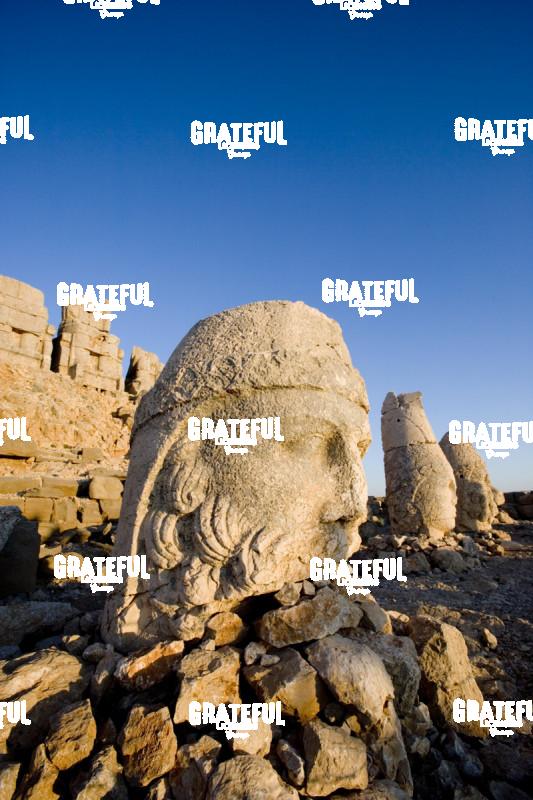 Ancient Stone Carvings Nemrut Mountain Turkey