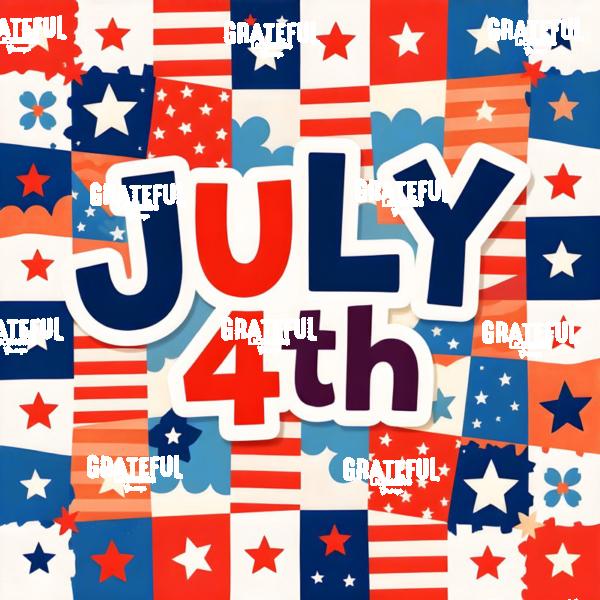 4th of July Stars and Stripes Blocks
