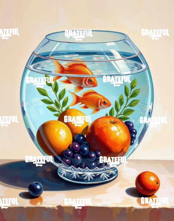 Fresh Fish Bowl Modern Art