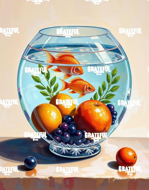 Fresh Fish Bowl Modern Art