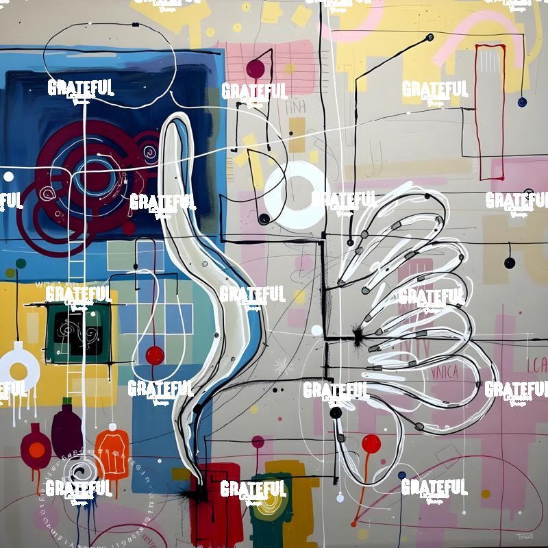 Flow Chart Abstract Modern Art