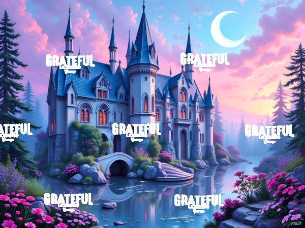 Castle Under A Crescent Moon