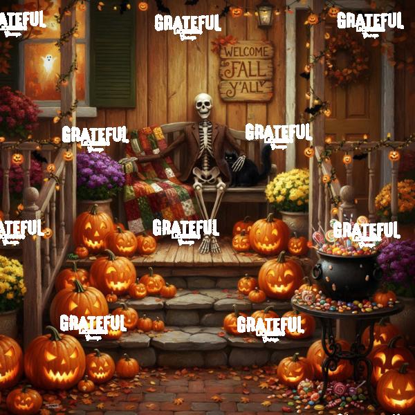 Welcome To Fall Halloween Skeleton