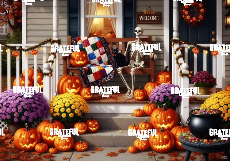 Halloween Front Porch