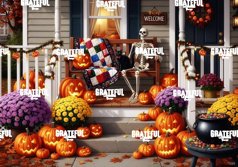 Halloween Front Porch