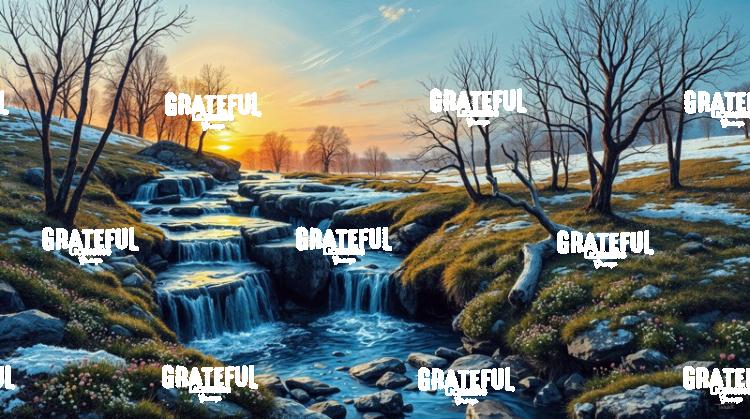 Early Spring at The River - Grateful Art Licensing