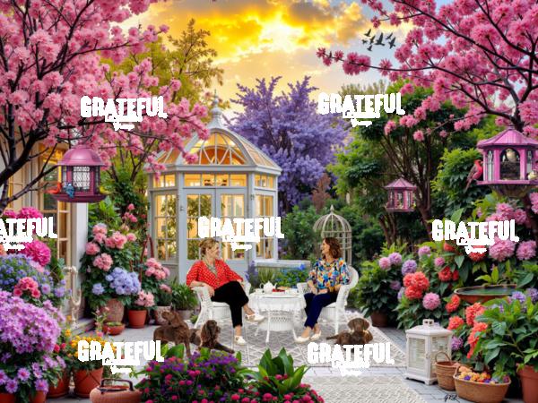 Patio Friends and Flowers