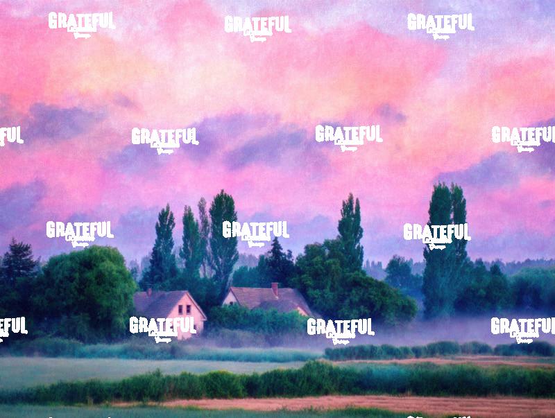 Cotton Candy Clouds Rural Home