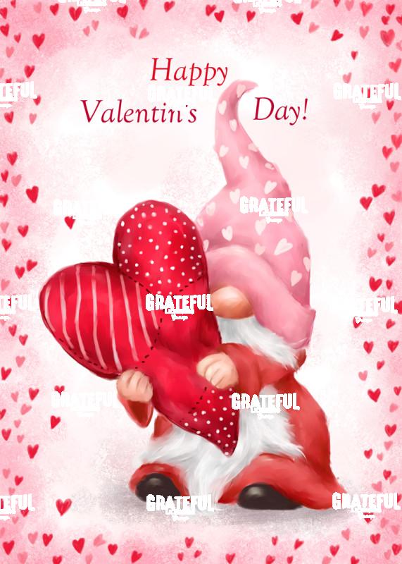 Valentine Gnome with Heart