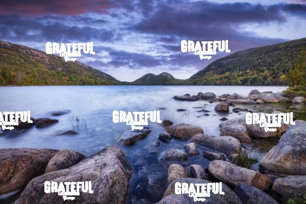 Jordan Pond Sunset in Acadia