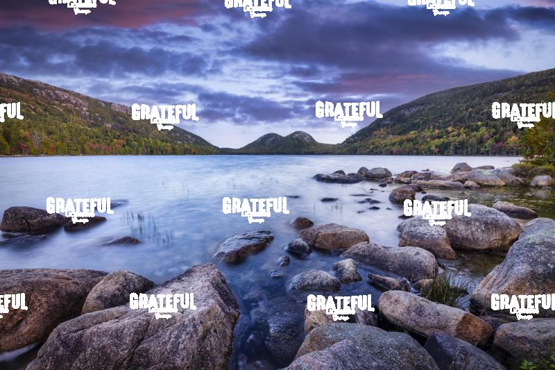 Jordan Pond Sunset in Acadia