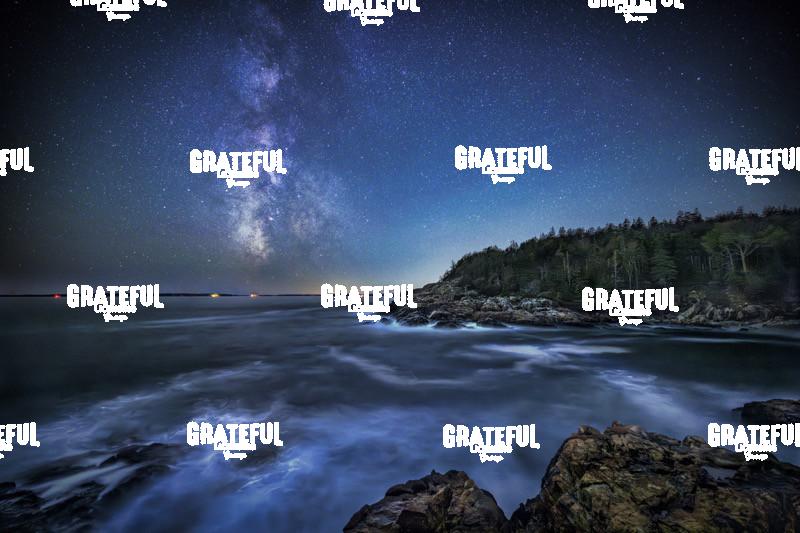 Milky Way over the Ocean in Acadia National Park