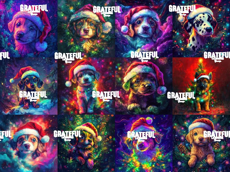 Christmas Puppies Twelve