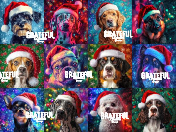 Christmas Dogs Collage 2