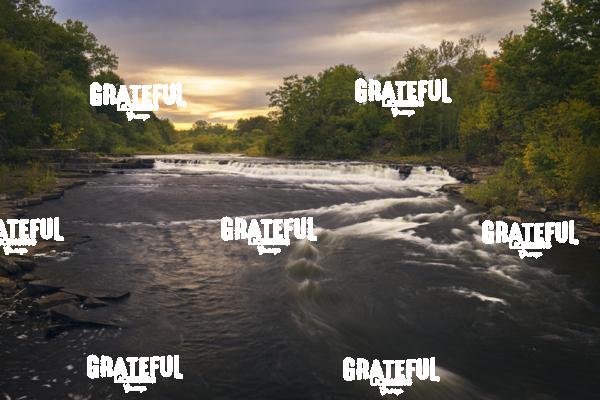Sunset Over the Saranac River