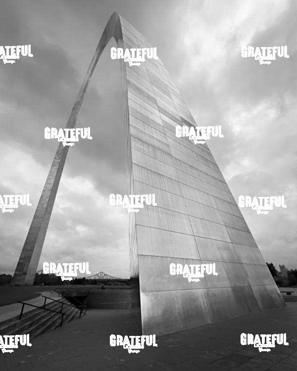 Gateway Arch in Black and White