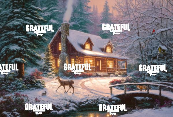 Cozy Winter Cabin with Animals