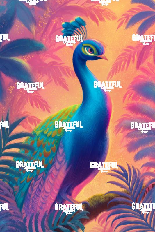 Pastel Peacock in the Jungle