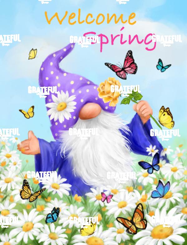 Gnome Welcome Spring