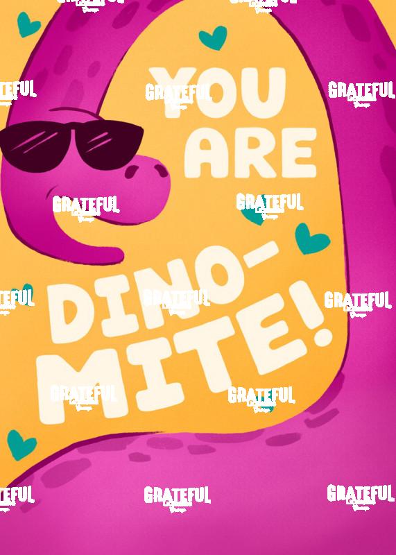 Valentine's Dino 2 Pink