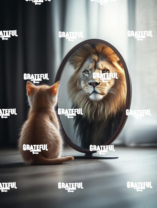 the kitty and the lion