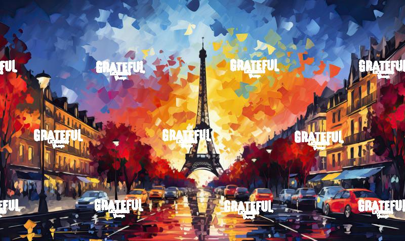 Paris and Eiffel tower