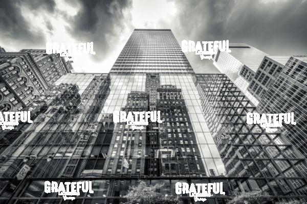 Building reflections in New York City