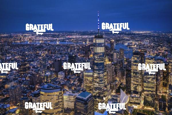 Freedom Tower and NYC after dark