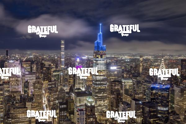 One Vanderbilt after dark in New York City