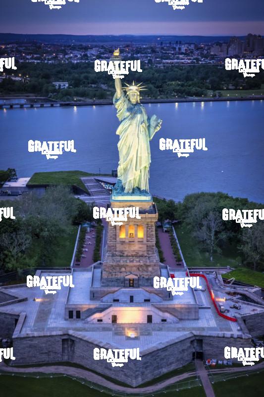 Statue of Liberty after dark