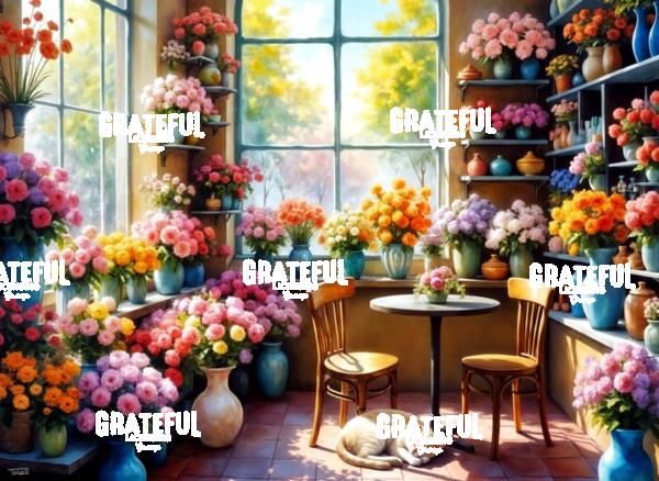 Flower Shop Corner Window