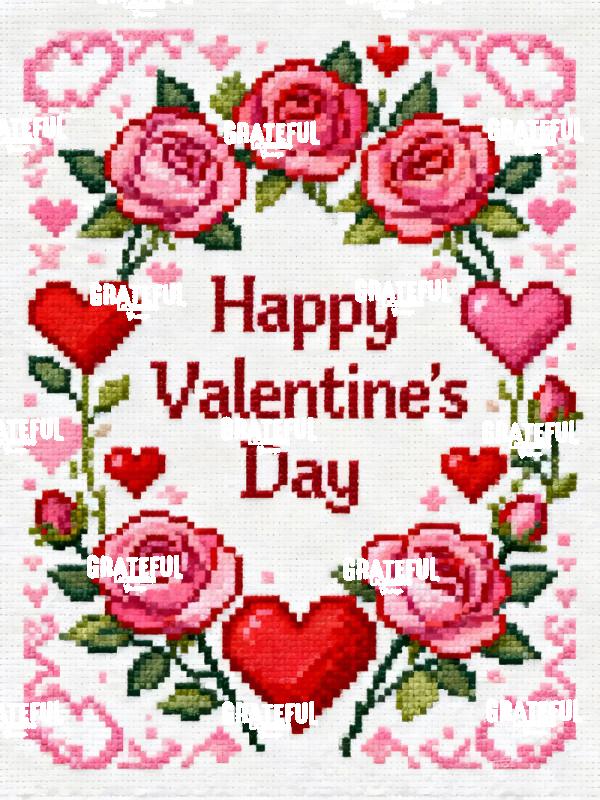 Needlepoint Valentine's Day