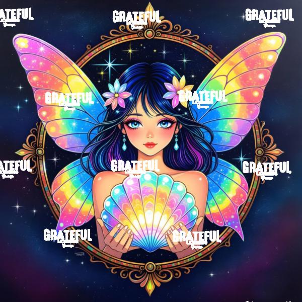 Rainbow Fairy With Shell