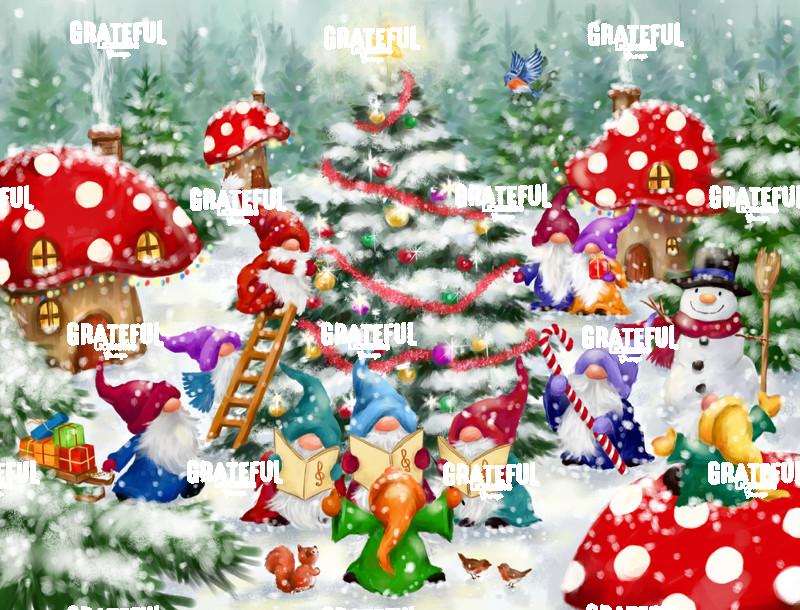 Gnomes in Christmas Village