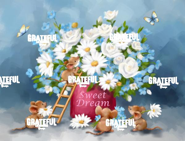 Flower Pot with Mice