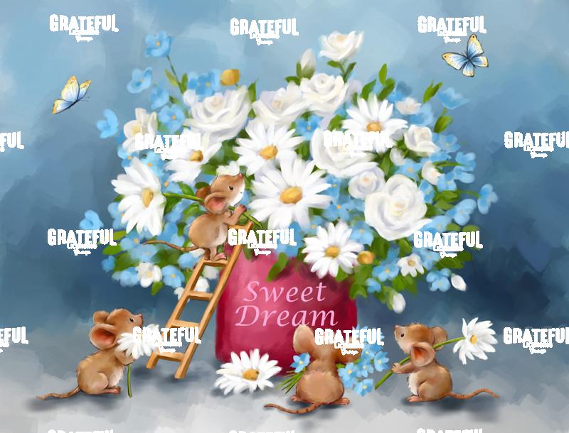 Flower Pot with Mice