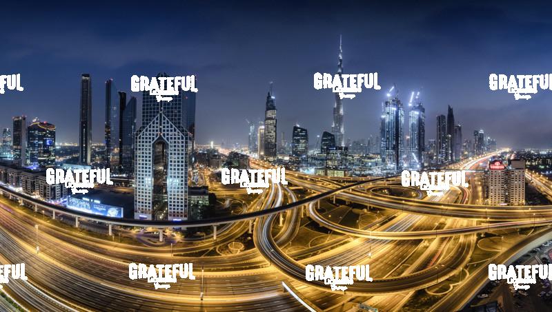 Dubai skyline panorama