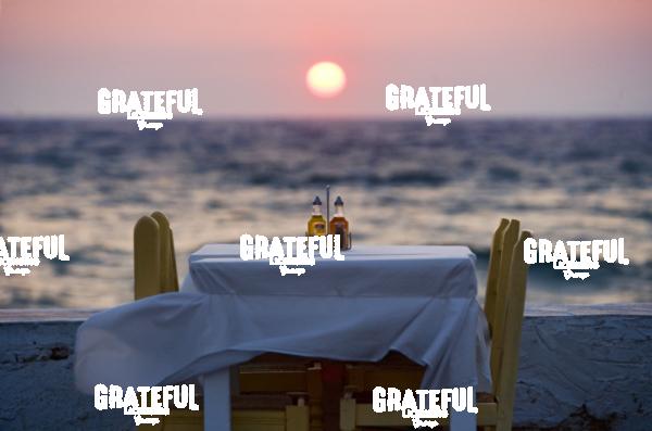 Sunset in little Venice in Mykonos Greece 3