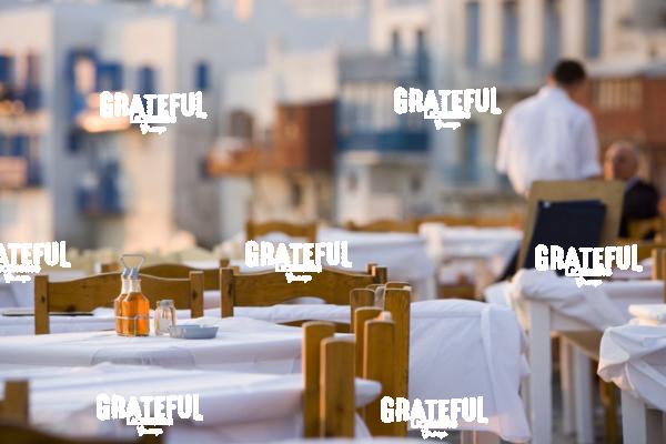 Restaurant in little Venice in Mykonos Greece 2