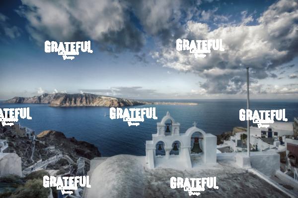 View above Santorini