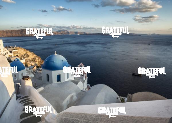 Blue Domed Churches of Santorini 5
