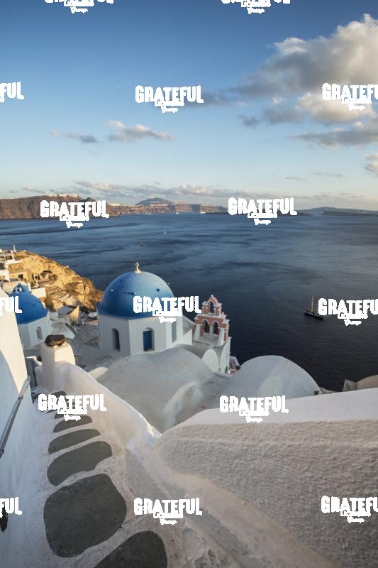Blue Domed Churches of Santorini 4