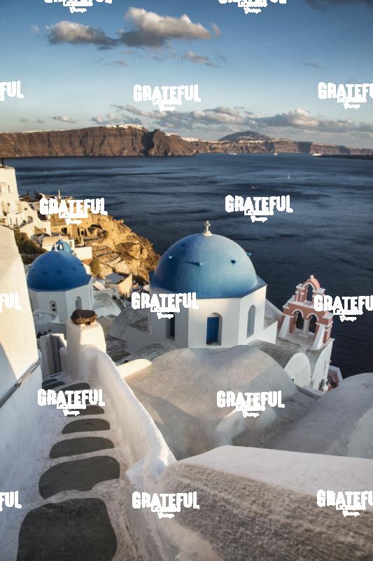 Blue Domed Churches of Santorini 3