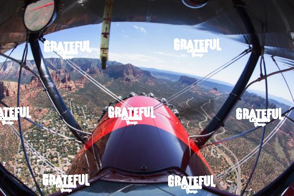 View from a Biplane over Sedona