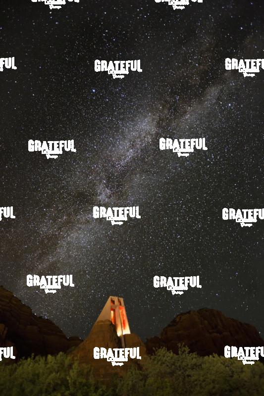 The Milky Way above the Chapel of the Holy Cross in Sedona, Arizona 3