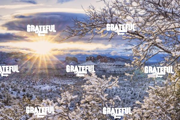 Snow over Sedona, Arizona