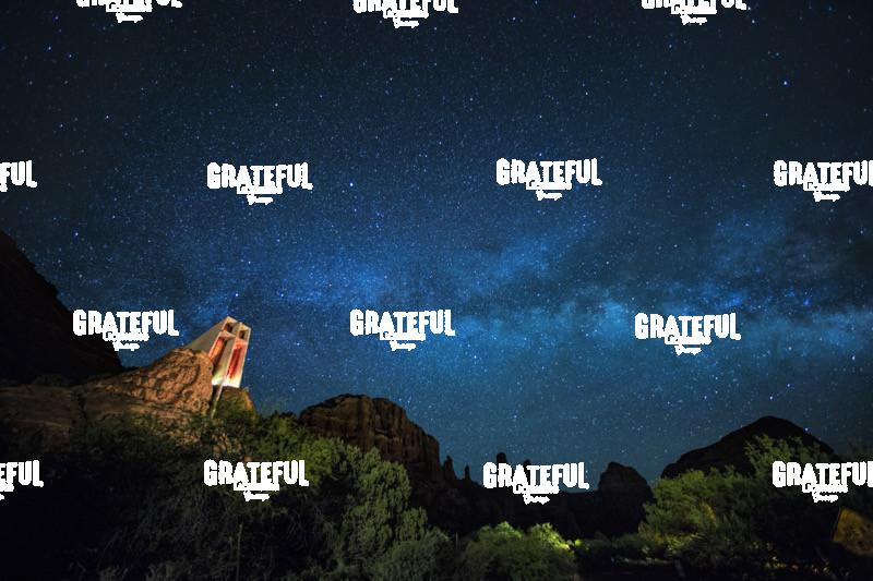 The Milky Way above the Chapel of the Holy Cross in Sedona, Arizona 5